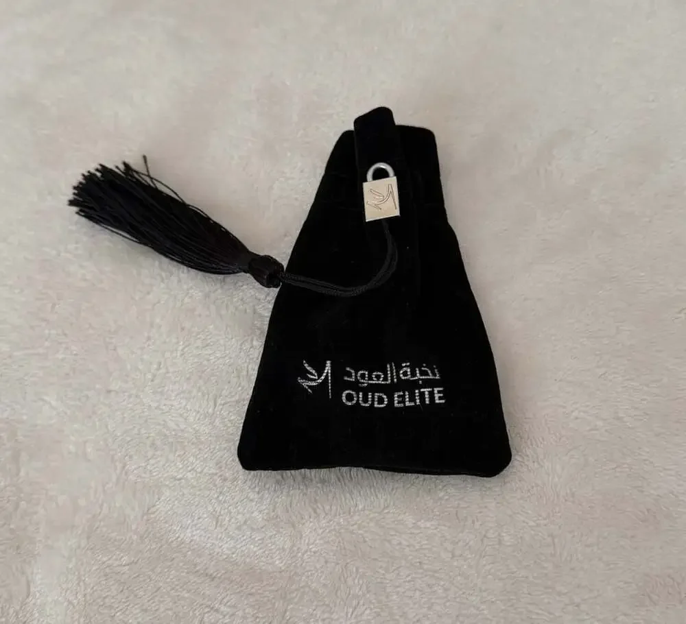 Oud Elite Attar Perfume Oil Bottle w Velvet Pouch-Ghilaf-e-Kaaba Attar-Hajj 15ml